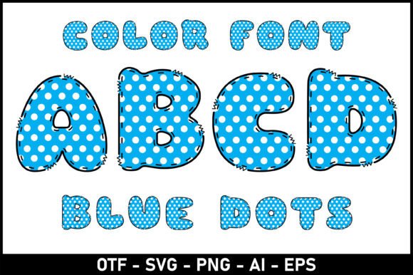 Blue Dots: The Playful Font for Creative Branding