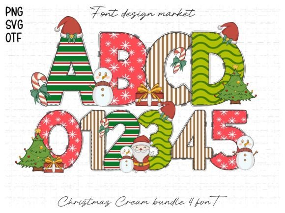 Christmas Cream: A Festive Font for Vibrant Holiday Designs