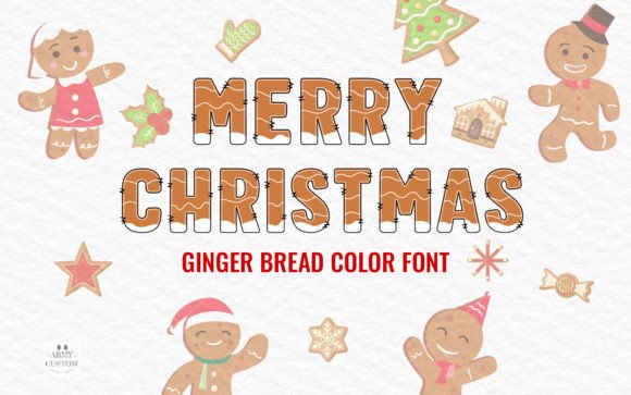Christmas Gingerbread: A Festive Font for Creative Designs
