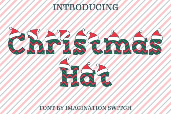 Christmas Hat Font: Elevate Your Holiday Designs with Colorful Typography