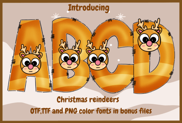 Christmas Reindeers: A Versatile Font for Festive Design