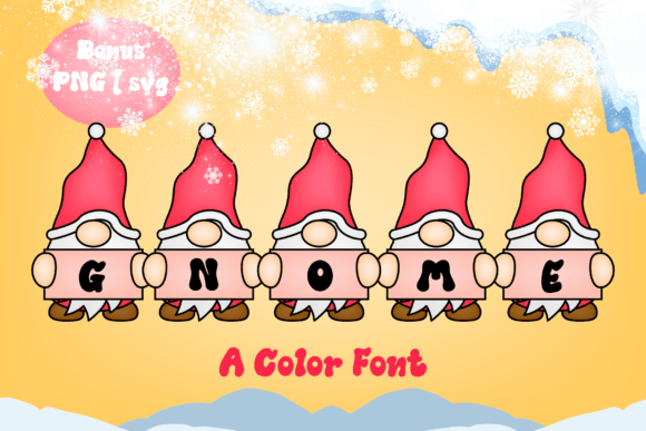 Color Gnome: A Playful Christmas Font for Creative Projects