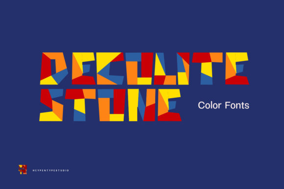 Decolite Stone: A Bold Color Font for Modern Design