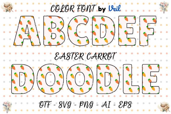 Easter Carrot: A Whimsical Font for Festive Design