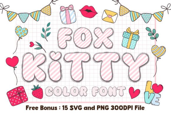 Fox Kitty: The Color Font for Charming Design