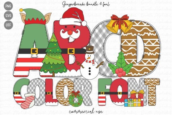Gingerbread Bundle: Festive Typography for Holiday Designs
