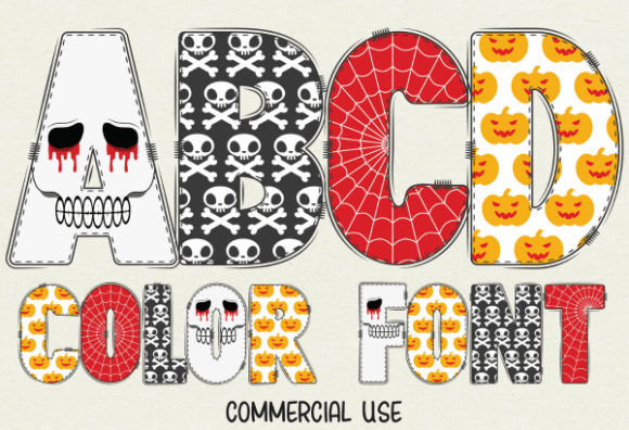 Halloween Skull Font: A Playful Design Asset