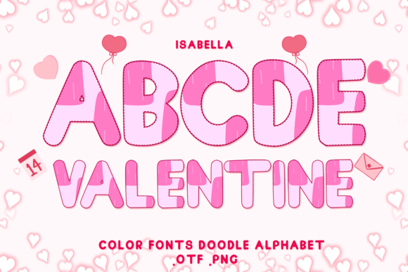 Isabella: A Romantic Color Font for Whimsical Designs