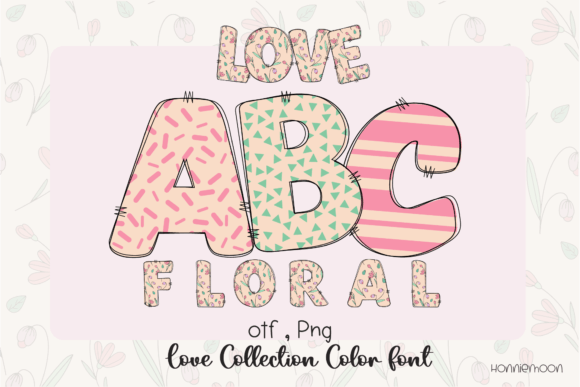 Love Floral: Elevate Your Festive Designs with Creative Alphabet Fonts