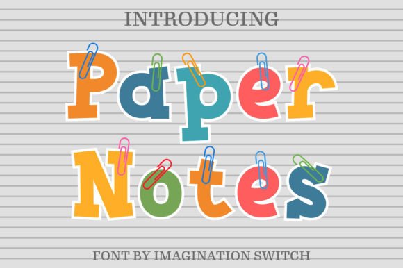 Paper Notes: A Color Font for Creative Design