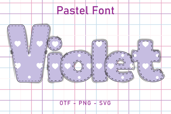 Pastel Violet: Elevating Design with a Charming Hand-Drawn Font