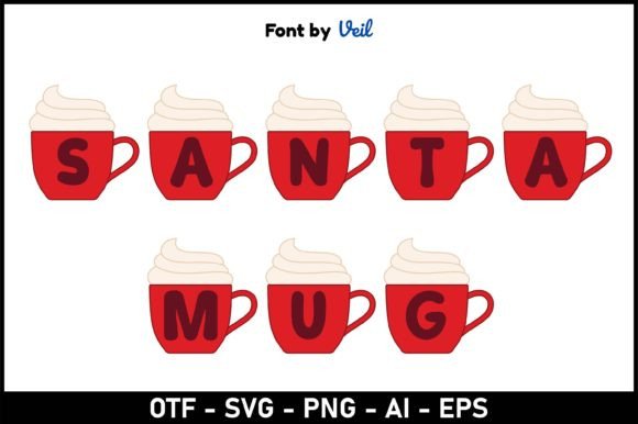 Santa Mug: A Festive Font for Playful Design